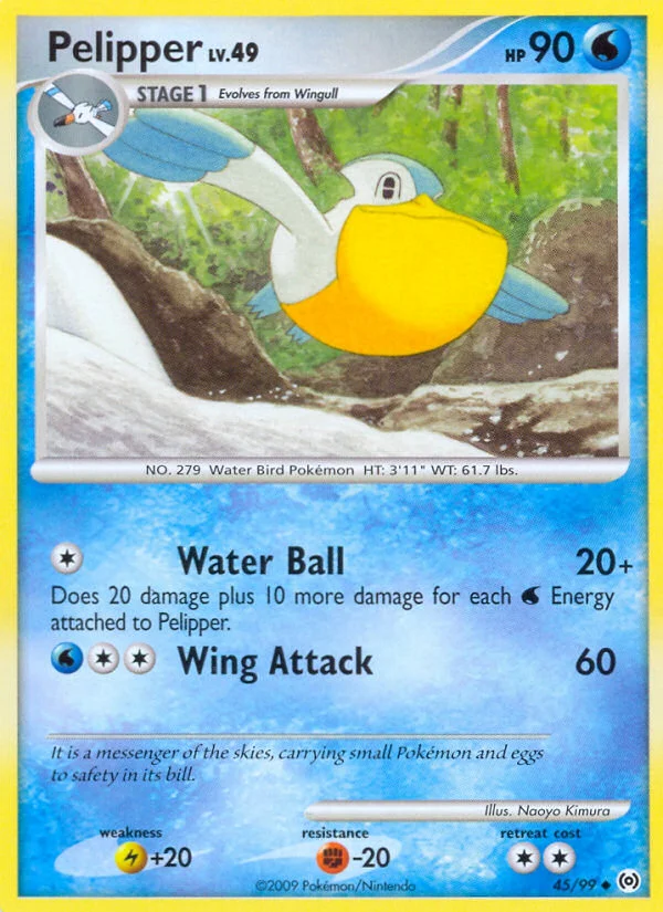 Pelipper Pokemon card