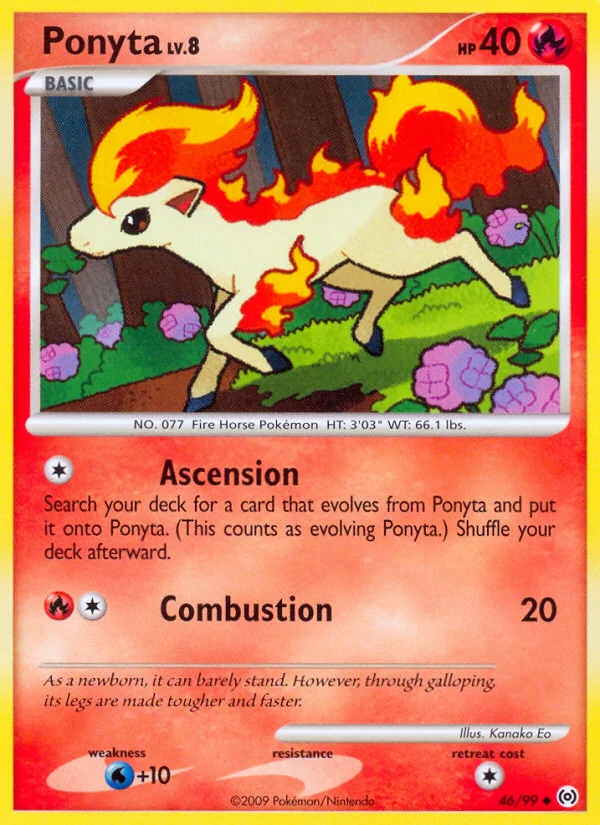 Ponyta Pokemon card