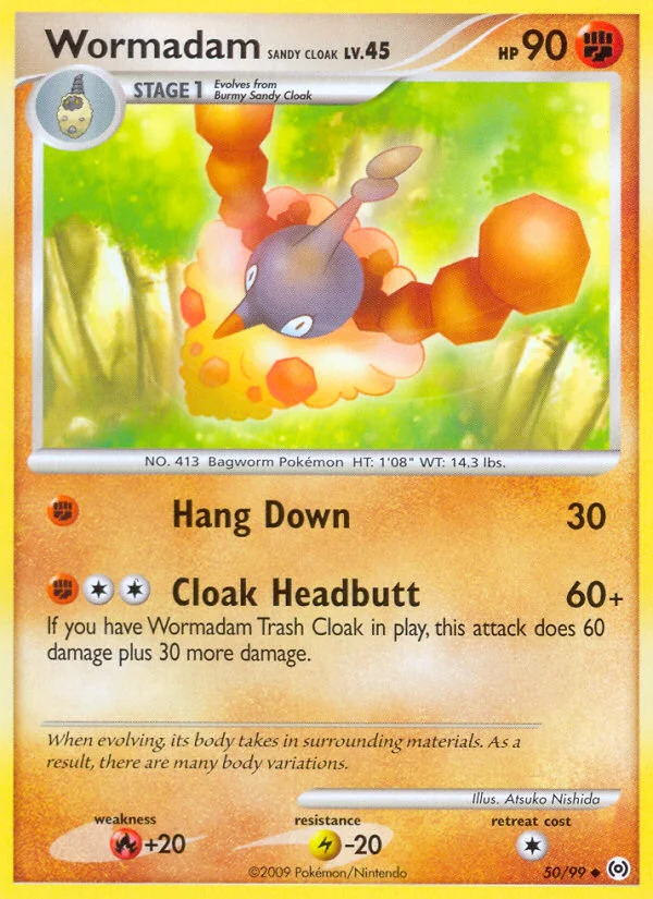 Wormadam Sandy Cloak Pokemon card