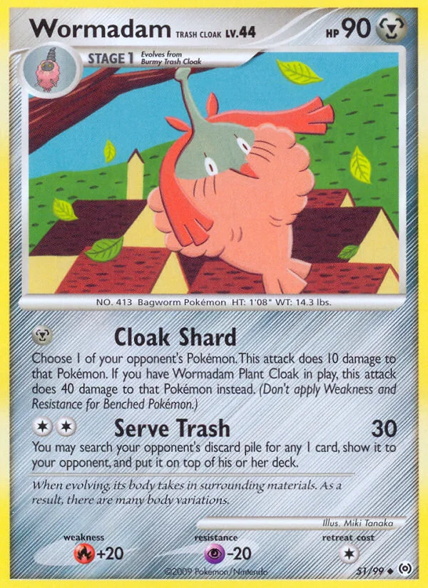Wormadam Trash Cloak Pokemon card
