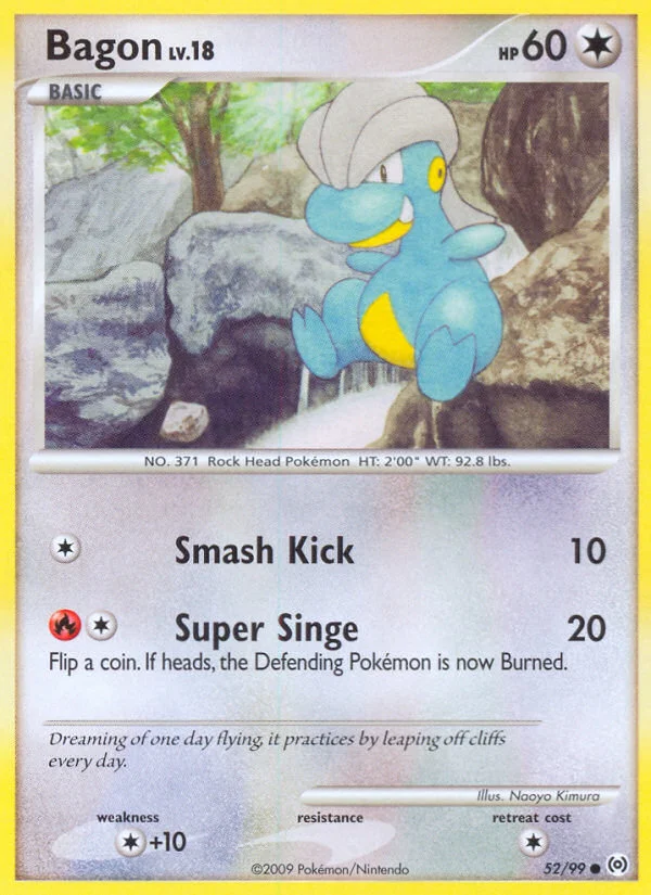 Bagon Pokemon card