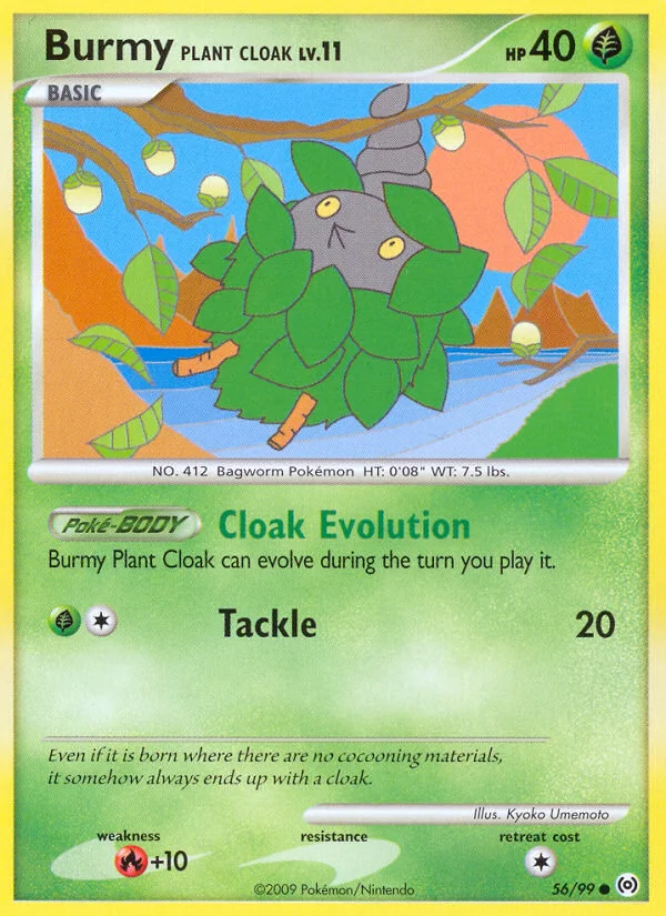 Burmy Plant Cloak Pokemon card