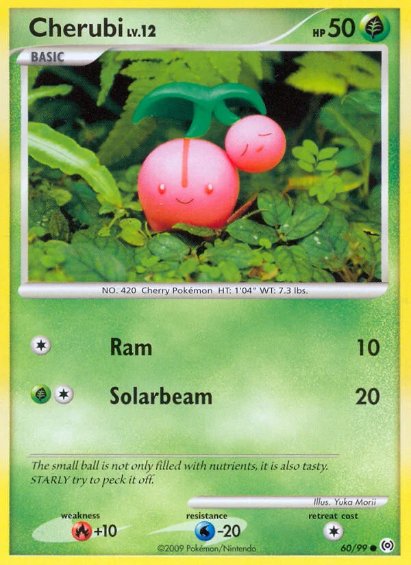 Cherubi Pokemon card