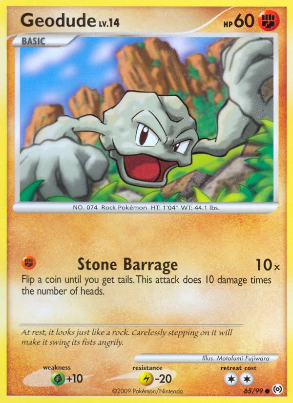 Geodude Pokemon card
