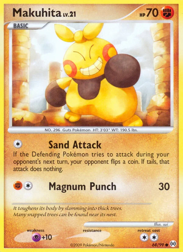 Makuhita Pokemon card