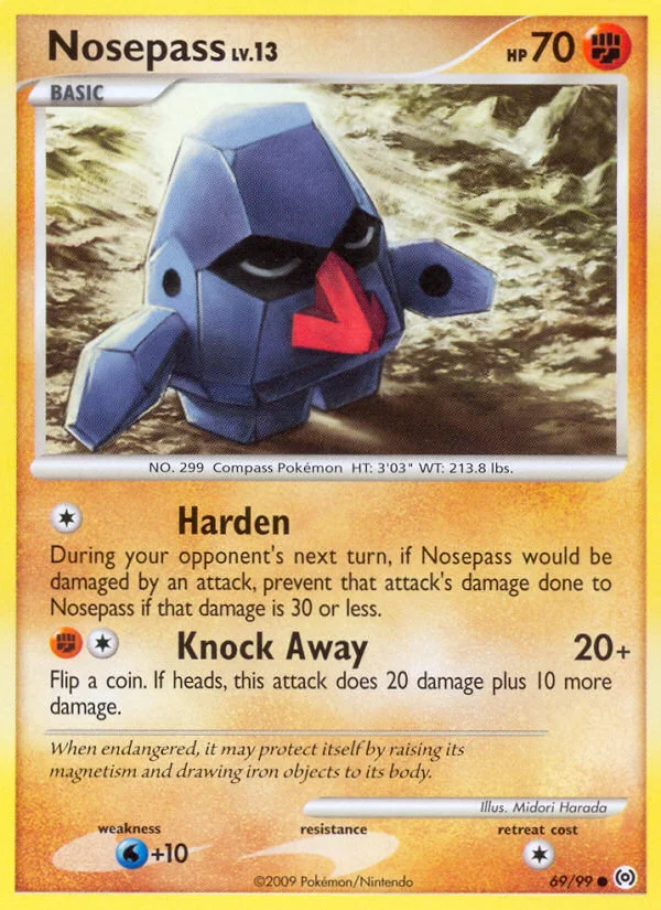 Nosepass Pokemon card