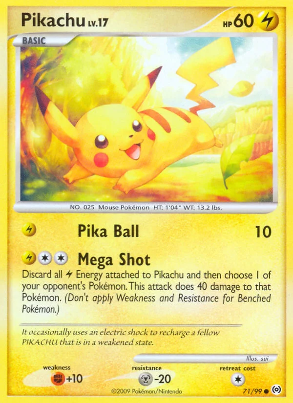 Pikachu Pokemon card