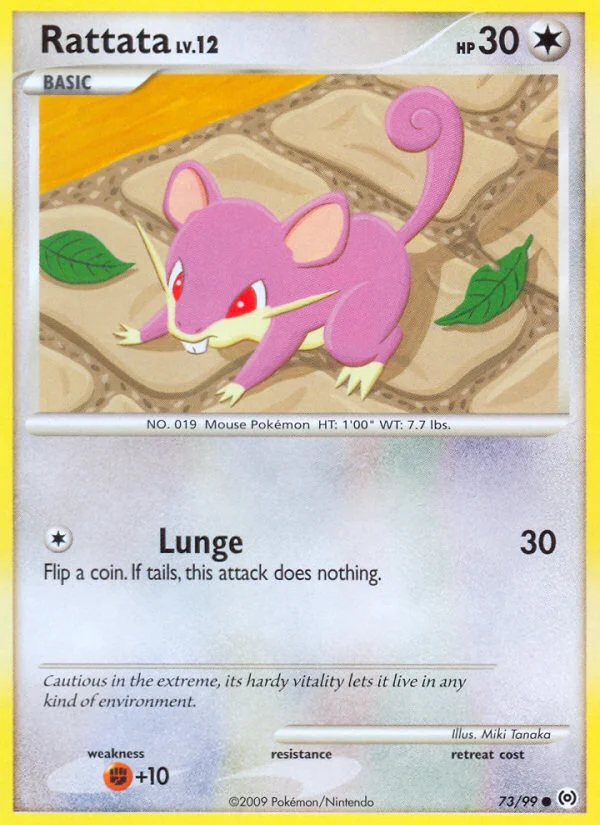 Rattata Pokemon card