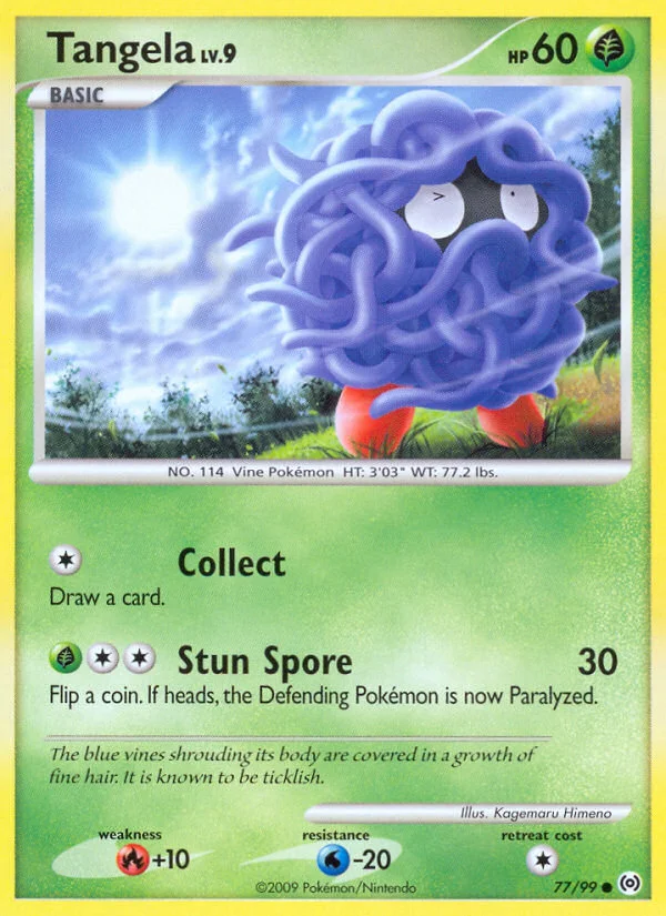 Tangela Pokemon card
