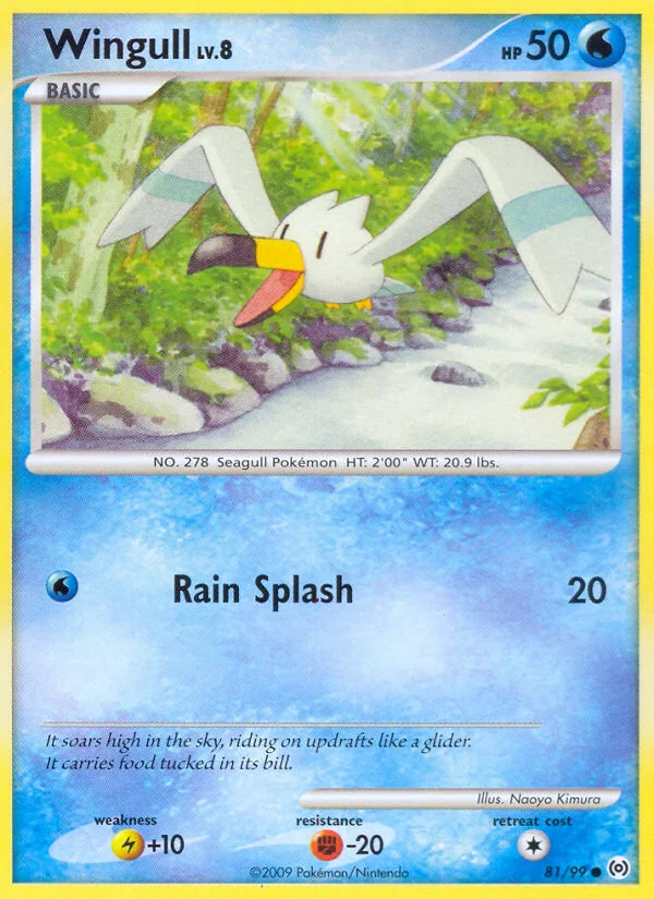 Wingull Pokemon card