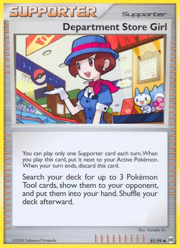 Department Store Girl Pokemon card