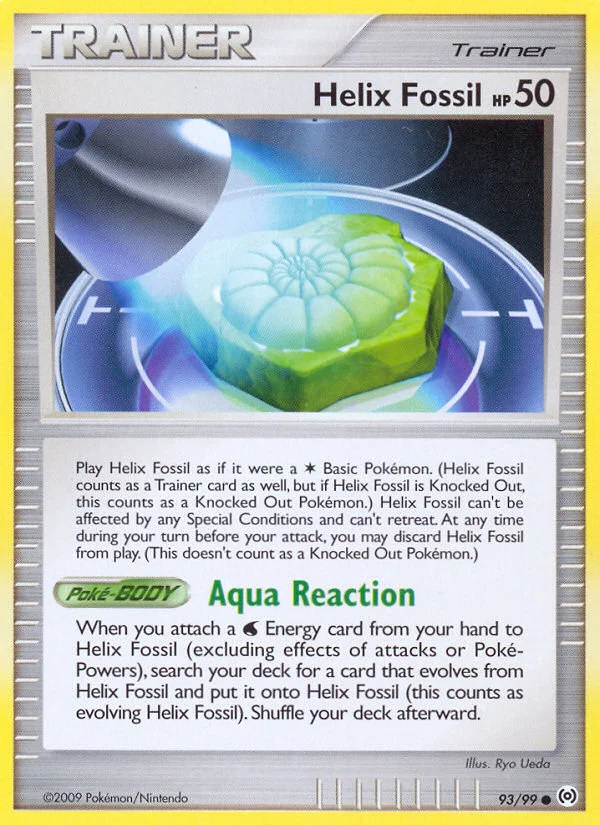 Helix Fossil Pokemon card