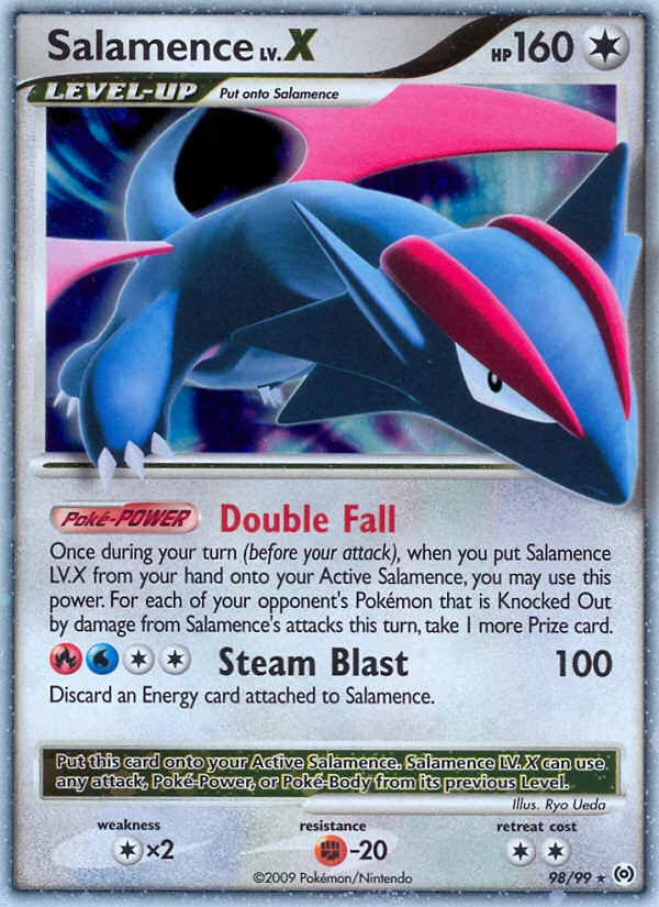 Salamence LV.X Pokemon card