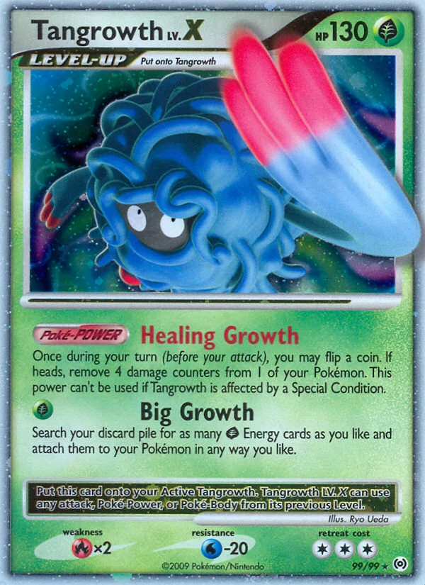 Tangrowth LV.X Pokemon card