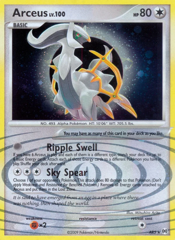 Arceus Pokemon card