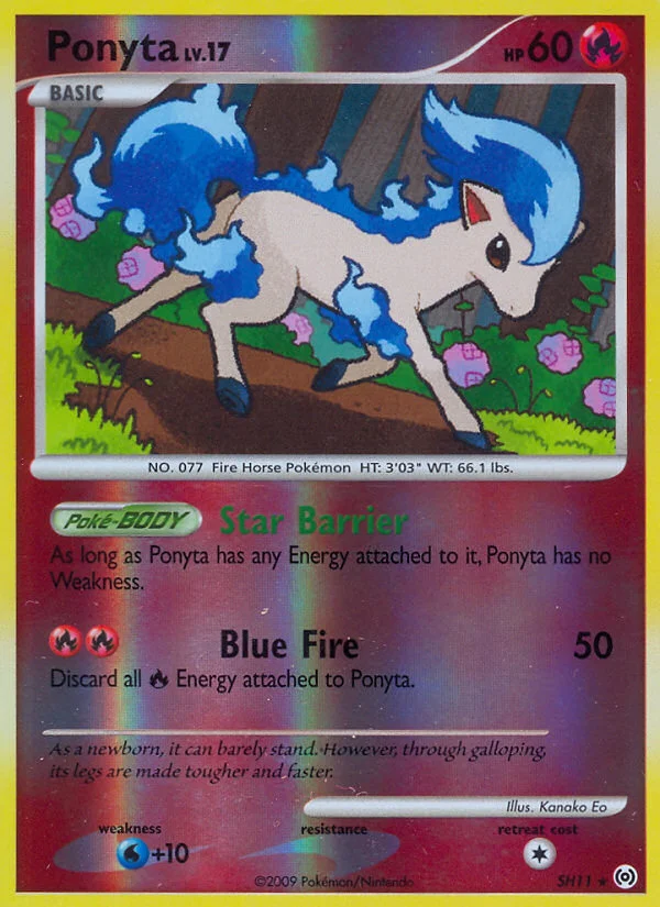 Ponyta Pokemon card