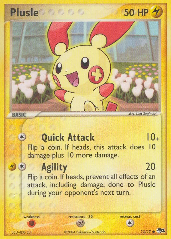 Plusle Pokemon card