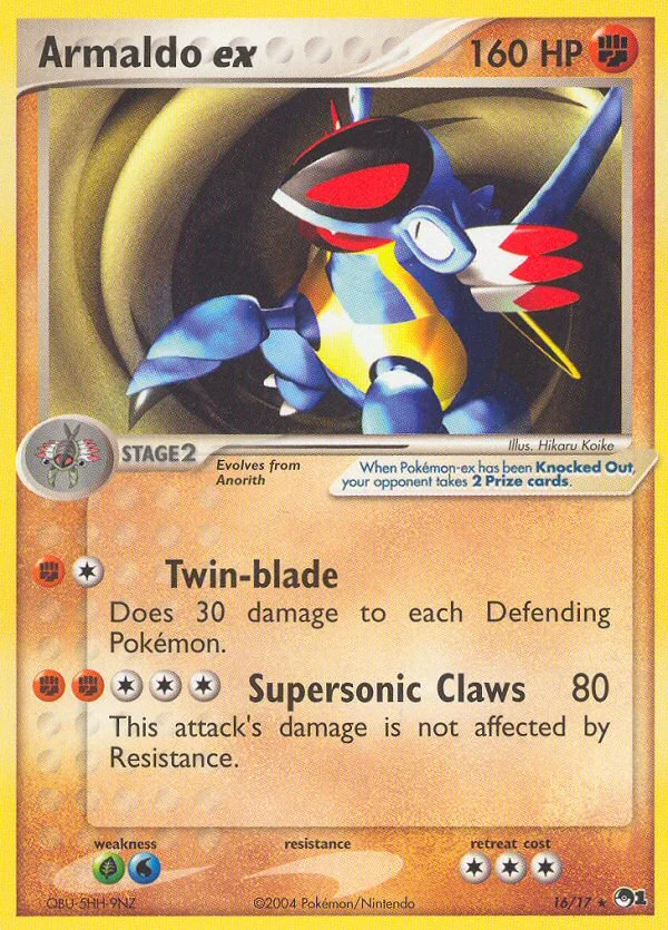 Armaldo ex Pokemon card