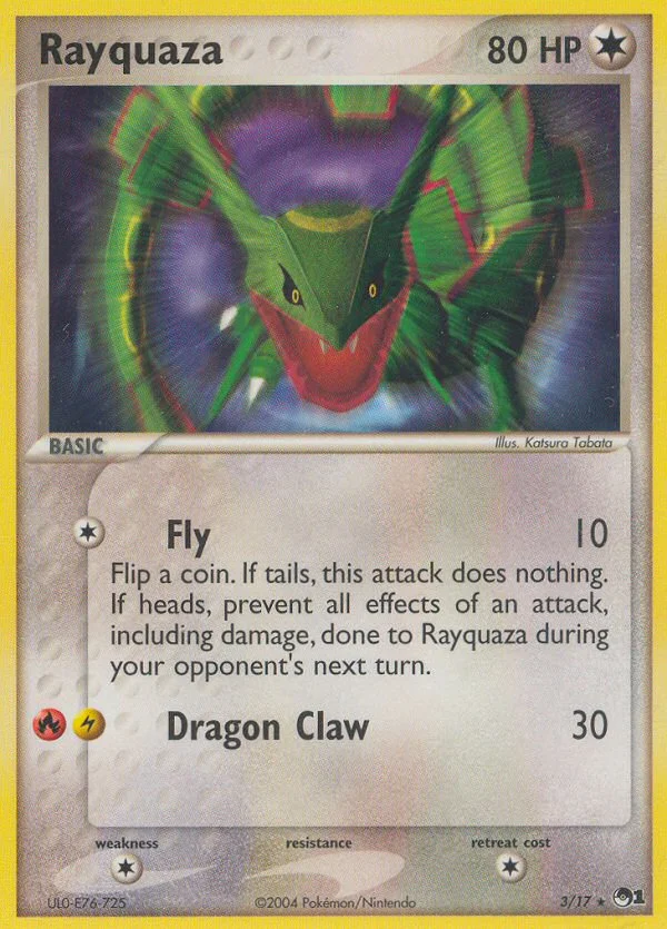 Rayquaza Pokemon card