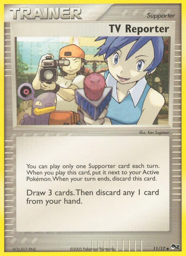 TV Reporter Pokemon card