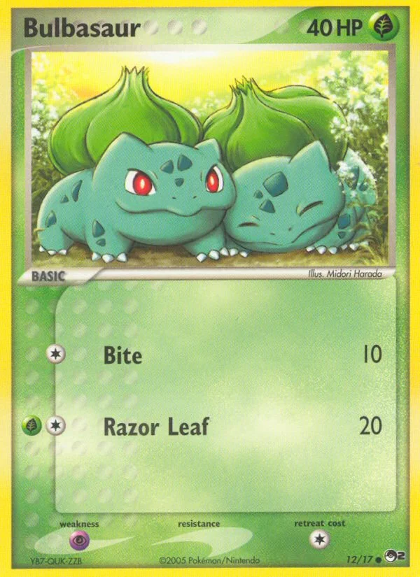 Bulbasaur Pokemon card