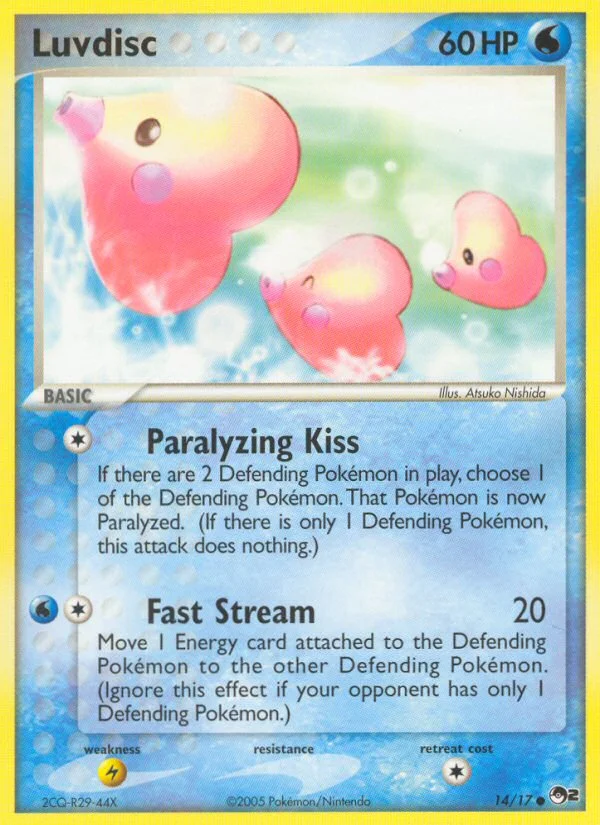 Luvdisc Pokemon card