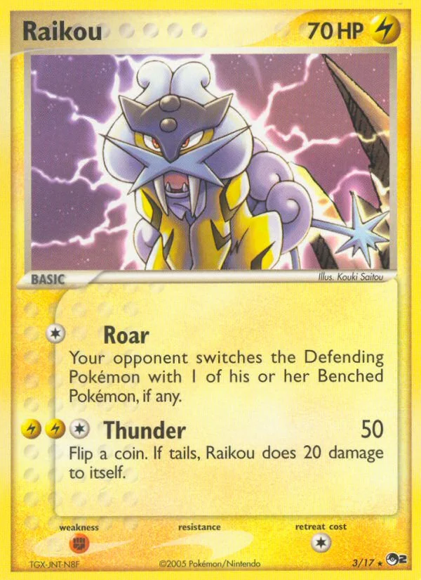 Raikou Pokemon card