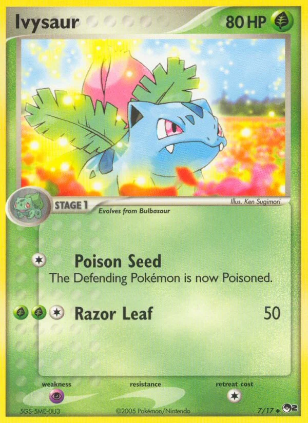Ivysaur Pokemon card