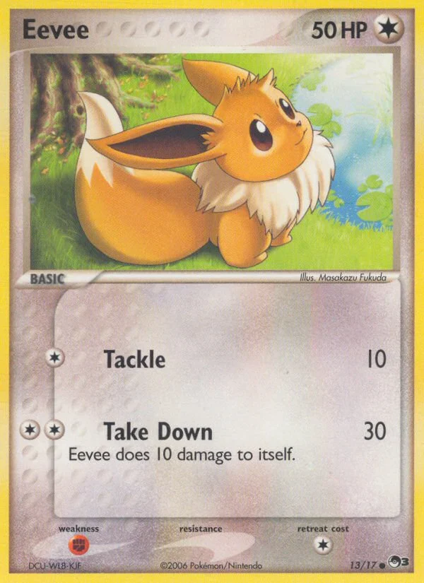 Eevee Pokemon card