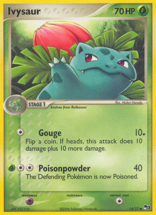 Ivysaur Pokemon card