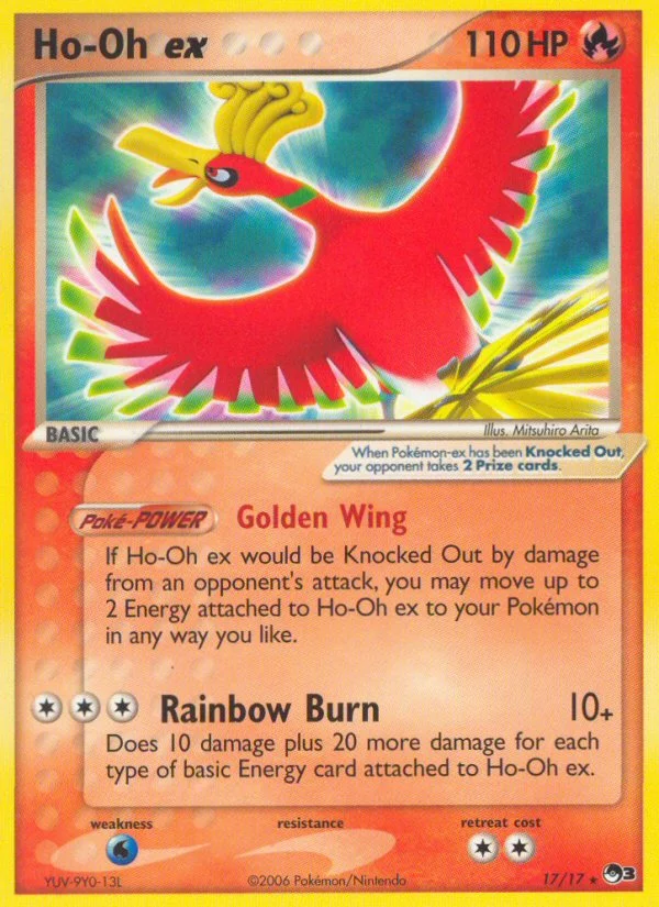 Ho-Oh ex Pokemon card