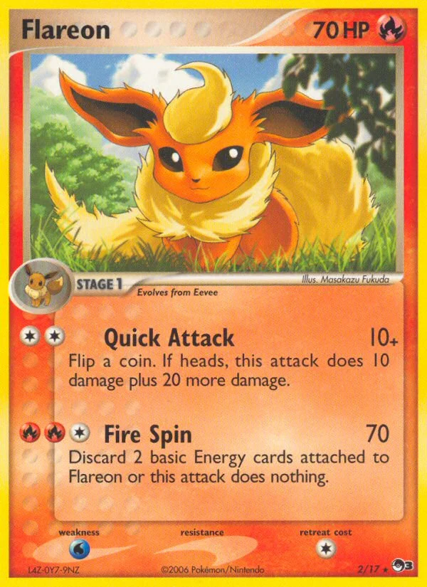 Flareon Pokemon card