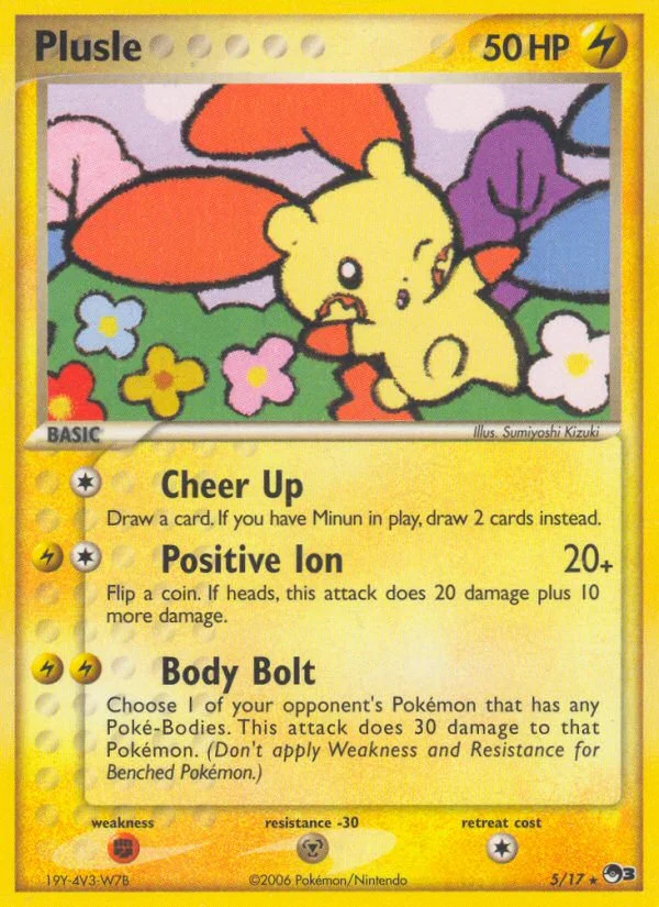 Plusle Pokemon card
