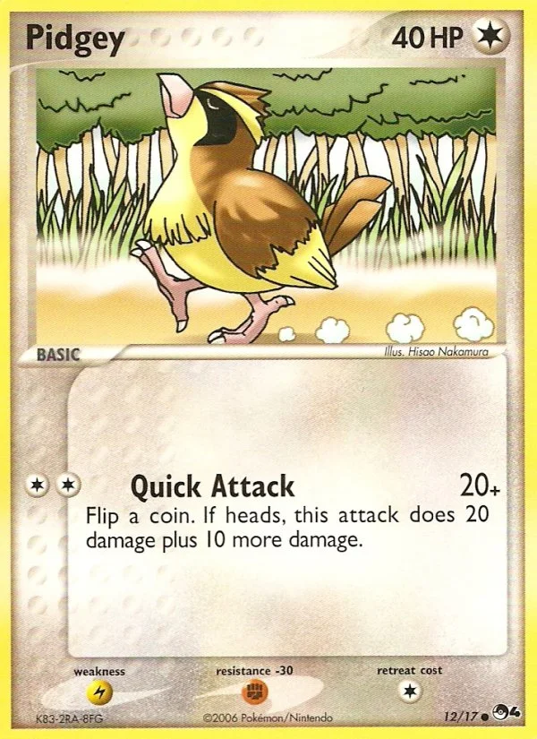 Pidgey Pokemon card