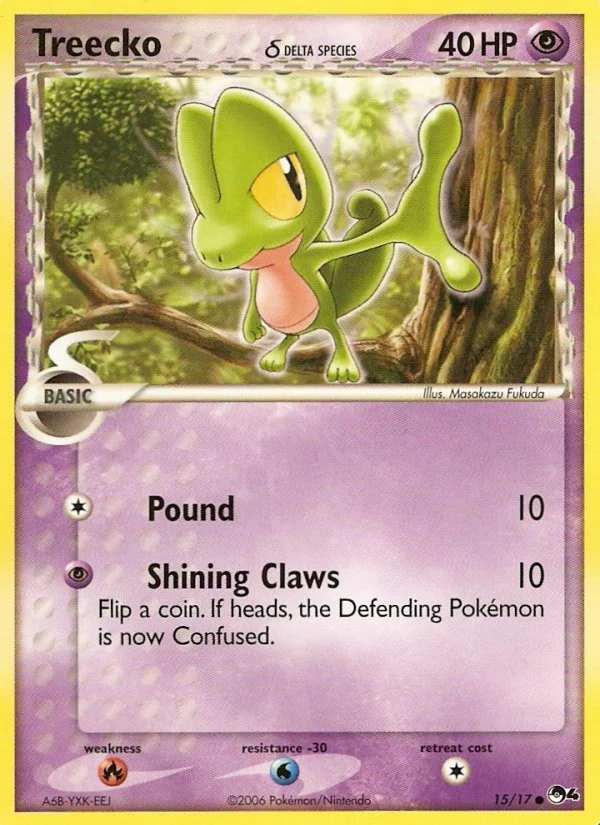 Treecko δ Pokemon card