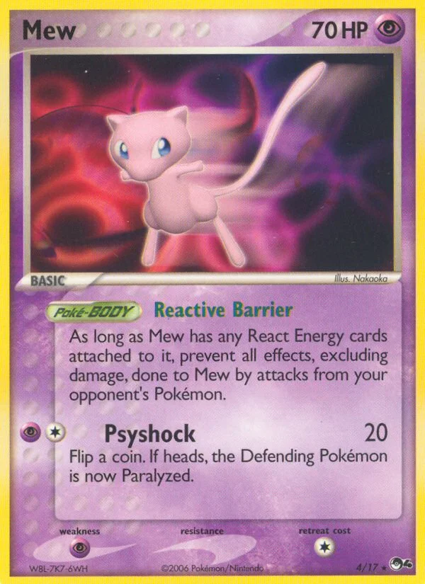 Mew Pokemon card