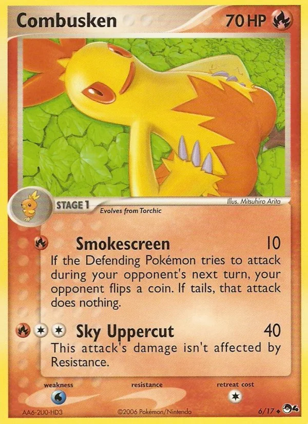Combusken Pokemon card