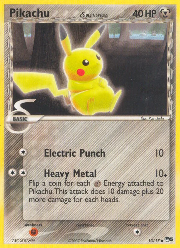 Pikachu δ Pokemon card