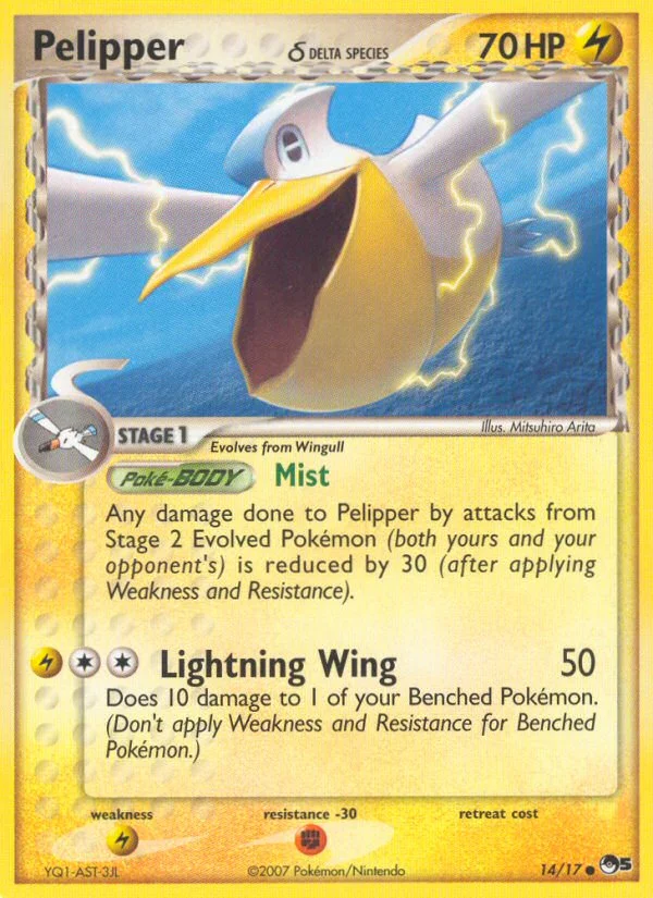 Pelipper δ Pokemon card