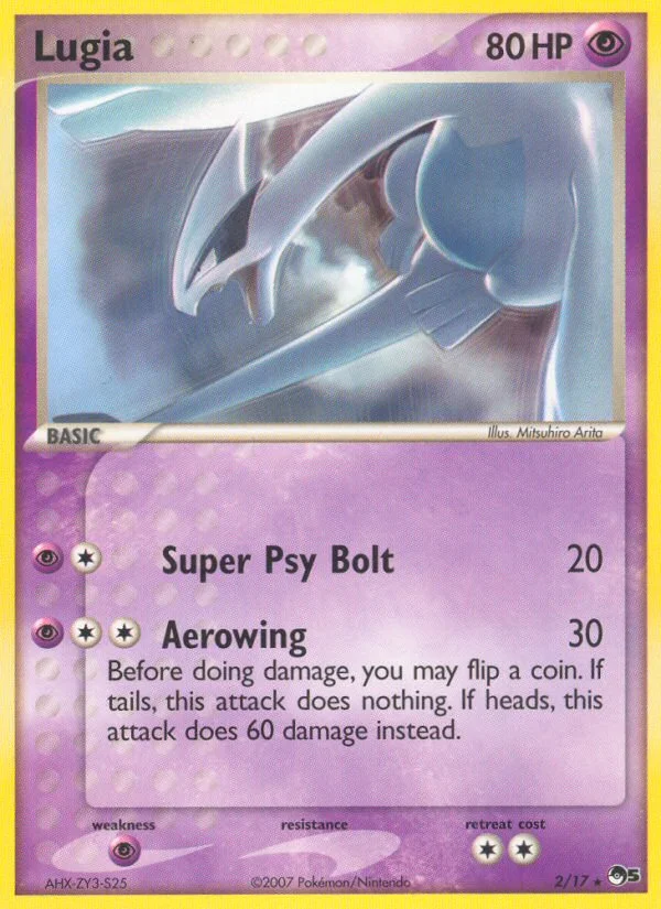 Lugia Pokemon card
