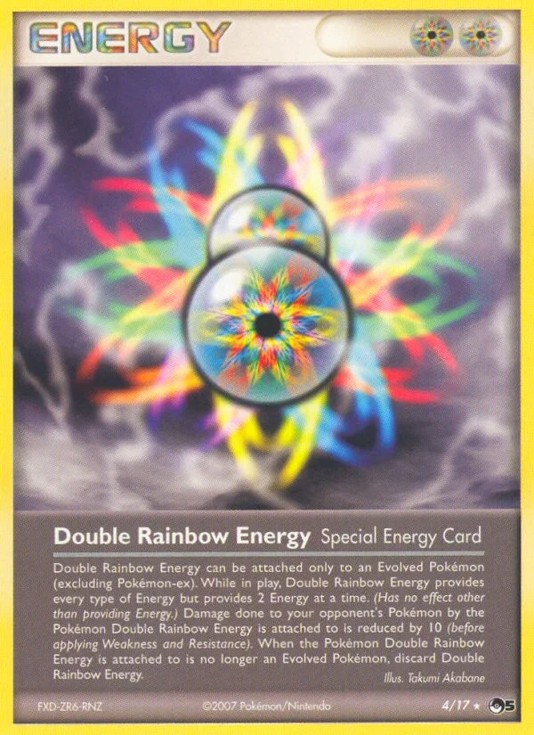Double Rainbow Energy Pokemon card