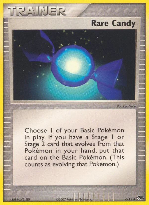 Rare Candy Pokemon card
