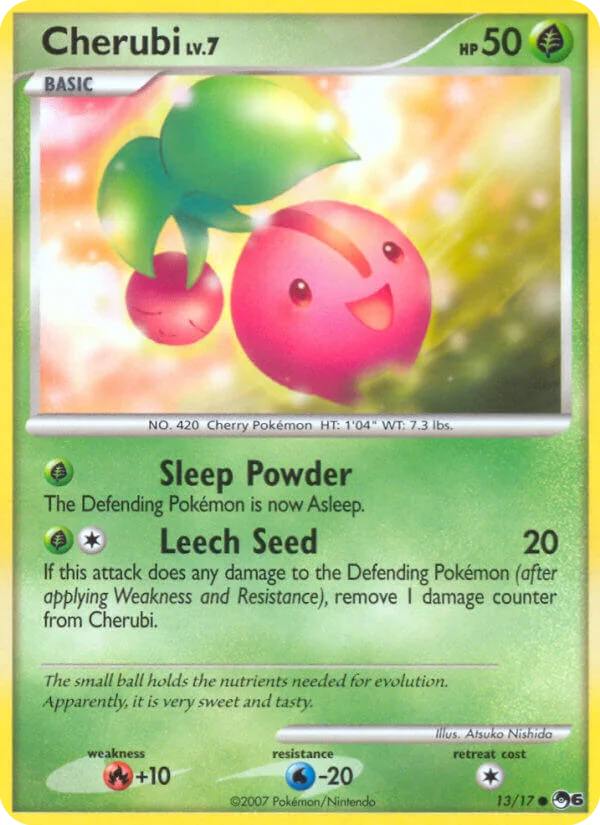Cherubi Pokemon card