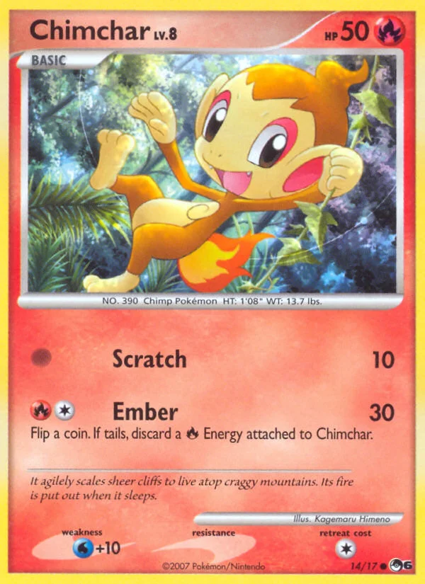 Chimchar Pokemon card