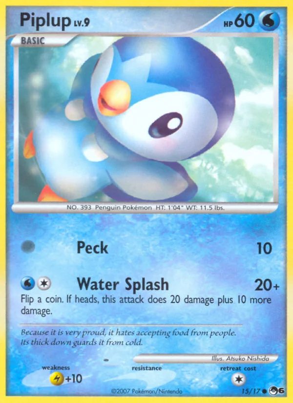 Piplup Pokemon card