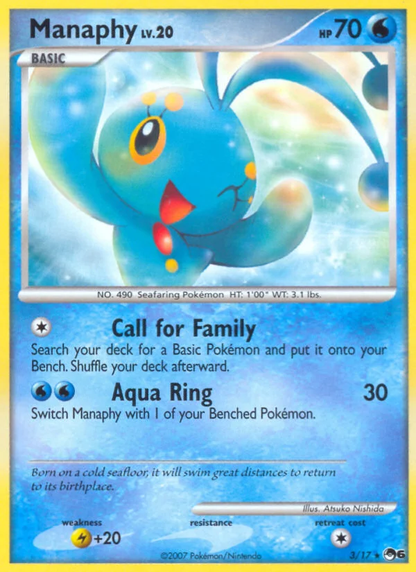 Manaphy Pokemon card