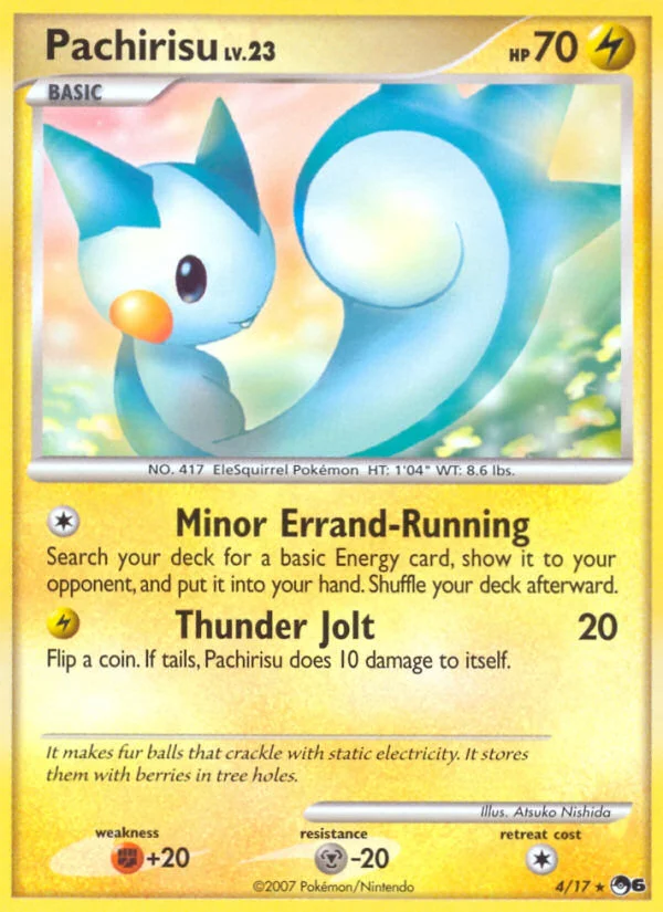Pachirisu Pokemon card