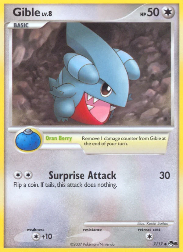 Gible Pokemon card