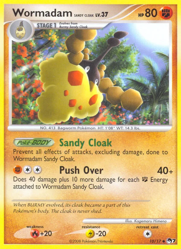 Wormadam Sandy Cloak Pokemon card