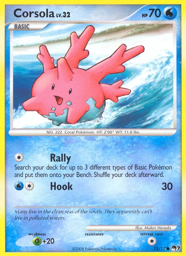 Corsola Pokemon card